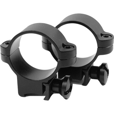 Burris 1" Deluxe Rings 22 Rimfire Steel High Matte Black 420076