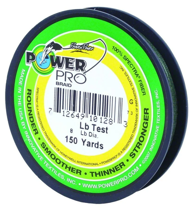 PowerPro Spectra Moss-Green Braided Line – 10 lb / 150 yd