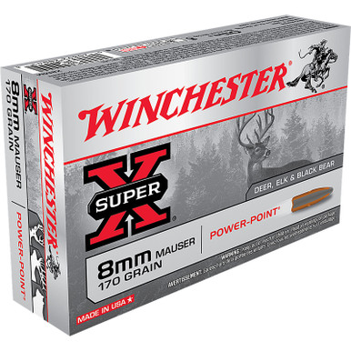 Winchester Super X 8mm Mauser PP 170GR 20 Rounds