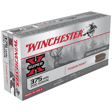 Winchester Super-X Ammunition 375 Winchester 200 Grain Power-Point Box of 20