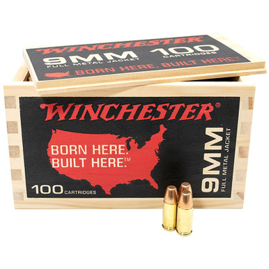 Winchester 9MM 115GR FMJ 100 - USA9WB 50 Rounds