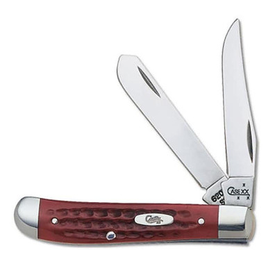 Case 00784 Old Red Bone Mini Trapper Pocket Knife 2.7" Tru-Sharpe Blade