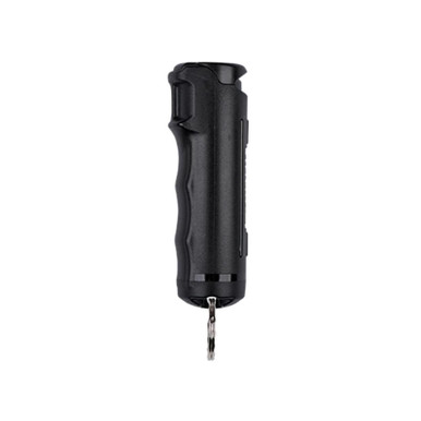 Sabre Red Pepper Spray Gel .54 oz Flip Top Aerosol with Key Ring Black