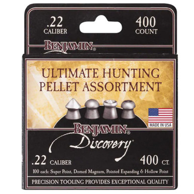 Benjamin 22BHPA Assorted Hunting Pellets, .22 Cal, 400ct