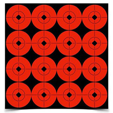Birchwood Casey Self Adhesive 1.5in Target Spots Fluorescent Red, 33904