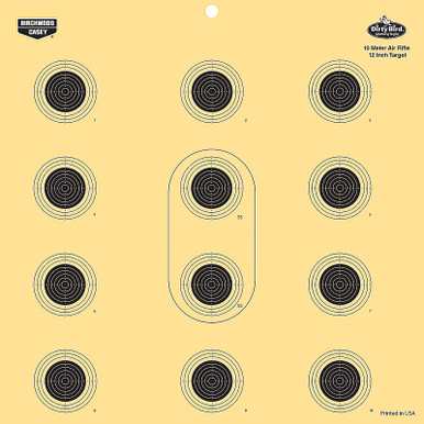 Birchwood Casey Dirty Bird 12" 10 Meter Air Rifle - 12 Targets