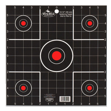 Birchwood Casey Dirty Bird Sight-In Hanging Tagboard 12" 12 Pack 35212