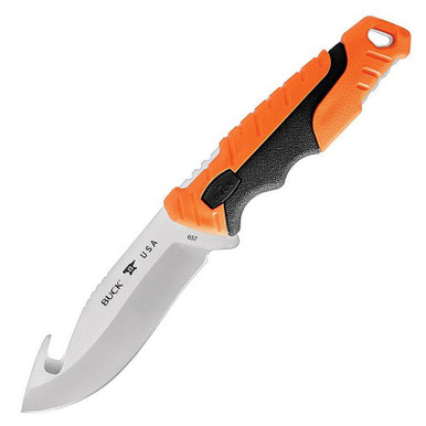 Buck 657 Pursuit Pro Orange Large Guthook Fixed Blade