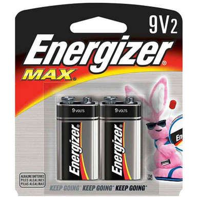 Energizer Max 9 Volt Battery 2 Pack