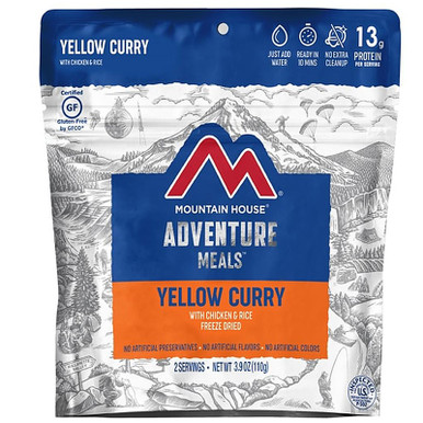Mountain House Yellow Curry With Chicken and Rice Freeze Dried Food 3.9 oz