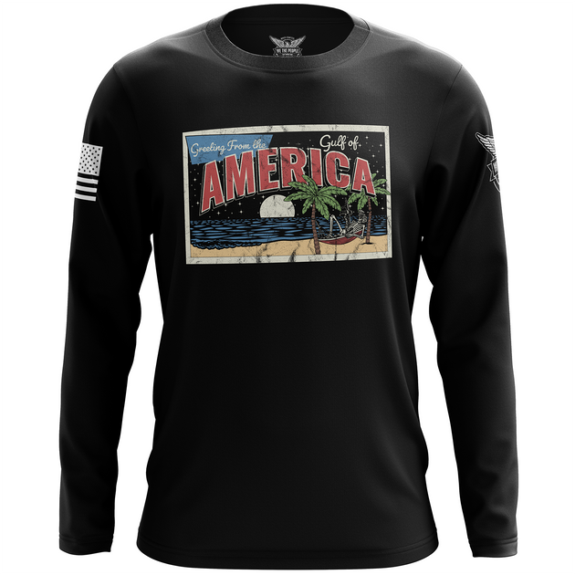 Gulf of America Post Card Long Sleeve Shirt