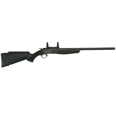 CVA Hunter Single Shot Break Action Rifle .444 Marlin 25" Barrel with Scope Mount Black Synthetic Stock Blued Finish