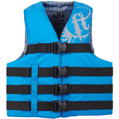 Full Throttle Adult Nylon Life Jacket L/XL Blue