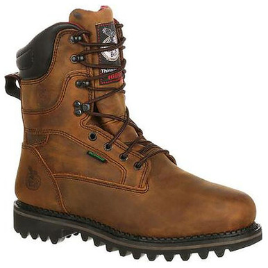 Georgia Boots Men's 9" Brown G8162 Waterproof Insulated Work Boots