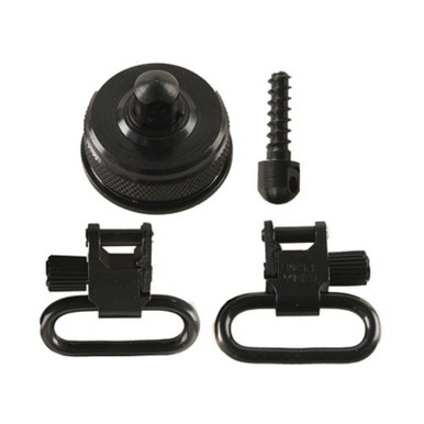 Uncle Mike's QD Sling Swivel Cap Set Mossberg 590, 835 12 Gauge 1" Black