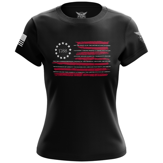We The People Preamble Women's Short Sleeve Shirt