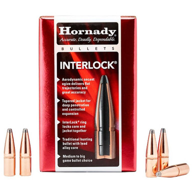 HORNADY 3130 303 CAL .312'' (303-7.7JAP) 174 GR. RN INTERLOCK 100 CT.