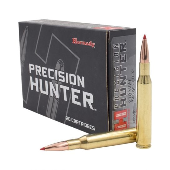 Hornady .270 Winchester Precision Hunter 145gr ELD-X Ammo 2970 FPS
