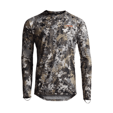 Sitka Core Lightweight Crew Long Sleeve Shirt Optifade Elevated II – Performance Hunting Base Layer