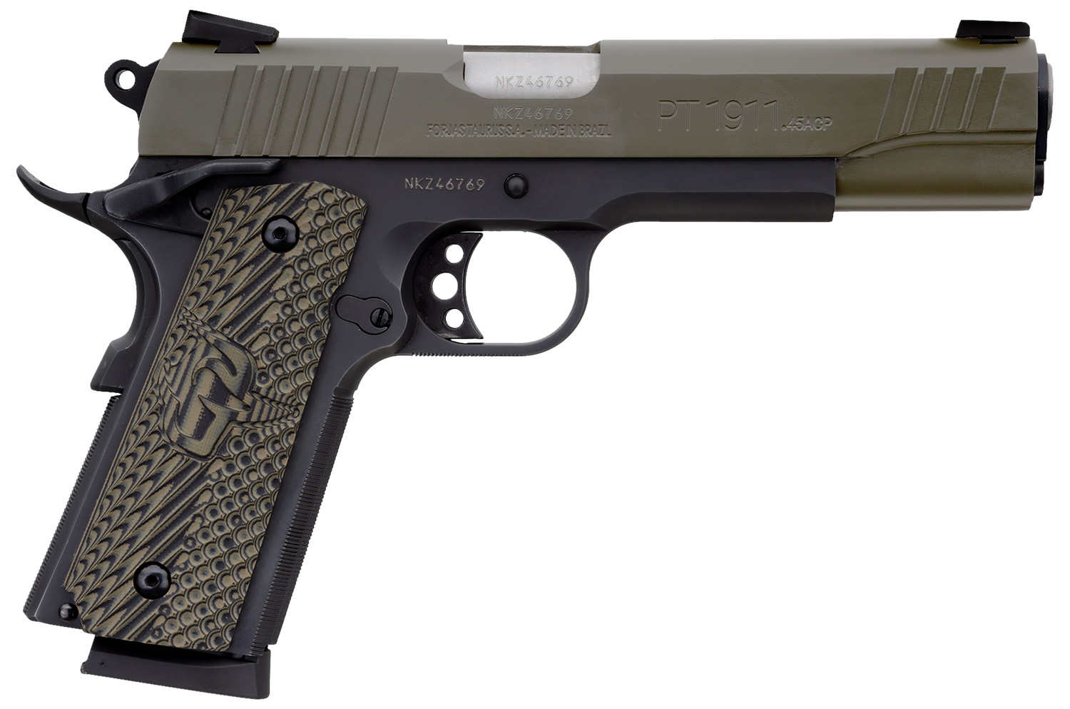 Taurus 1911 Full Size Frame 45 ACP 8+1 5″ Matte Stainless Steel Barrel