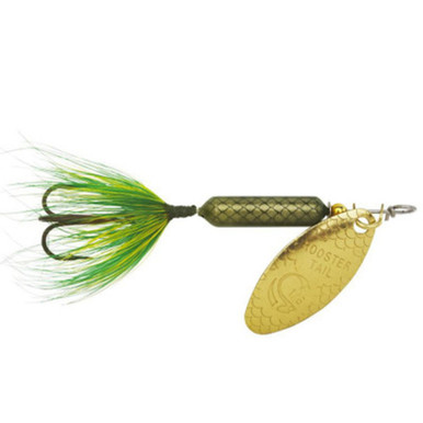 Yakima Bait Original Rooster Tail Inline Spinner – 1/16 oz Frog Spot