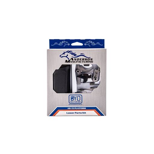Anderson MFG Premium Lower Parts Kit Pistol Grip Silver Trigger Retail Package- G2-K421-A000-0P