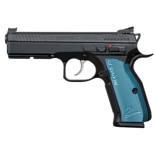 CZShadow 2 Black and Blue 9mm 4.89" Barrel 17 Round- 91257