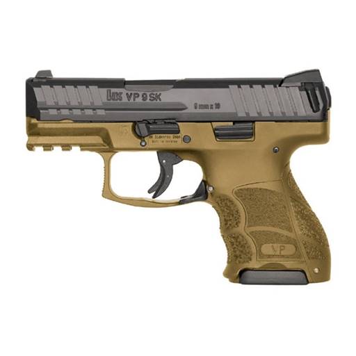Heckler & Koch VP9SK 9mm 3.40" Barrel Night Sights FDE 13 Round- 81000292