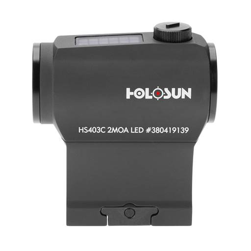 Holosun Technologies 403C Rifle Red Dot 2 MOA Solar Shake Awake Night Vision Compatible- HS403C