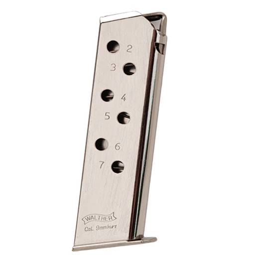 Walther Magazine PPK/S 380ACP 7 Rounds Nickel- 2246011