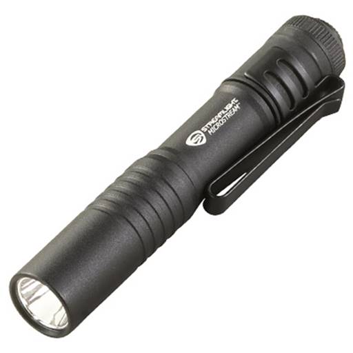 Streamlight MicroStream 45 Lumen Hand Held AAABlack Push Button- 66318