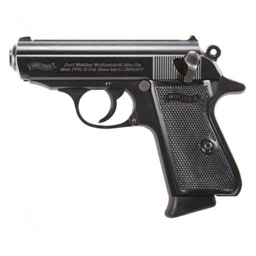Walther PPK 380 ACP Black Frame Black Grips 3.3" Barrel 6 Rounds- 4796002