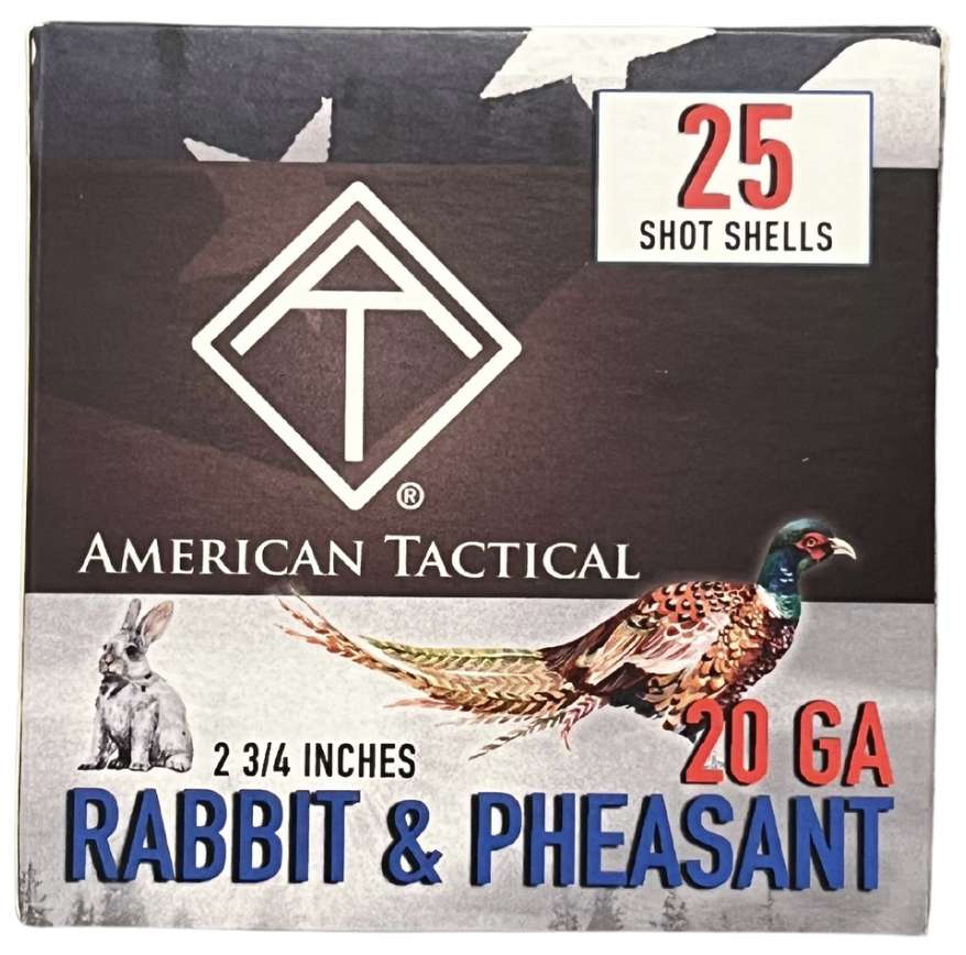 AMERICAN TACTICAL 20G GAME LOAD #4 1OZ 2.75″ 25RD BX