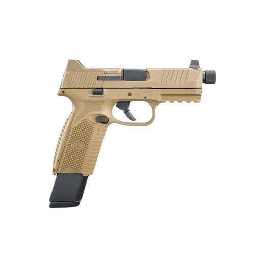 FN509 Tactical FDE Optic Ready Pistol Threaded Barrel 9mm 4.5" Barrel 17 Round - 66-100373