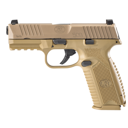 FN 509 Fullsize 9mm FDE 4" Barrel 17 Round- 66-100489