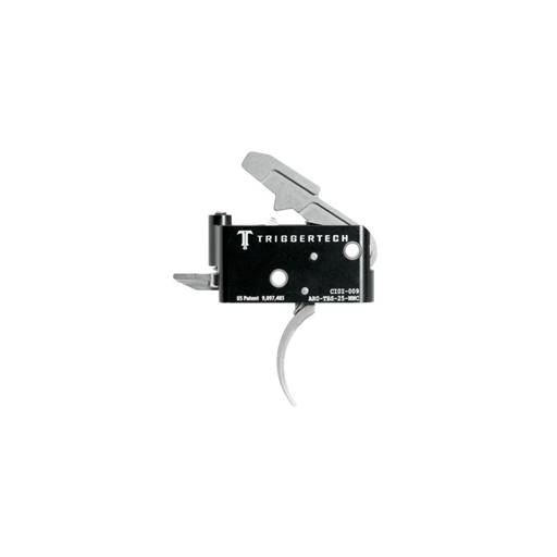 Triggertech AR-15 Adaptable Stainless Curved Trigger 2 Stage 2.5-5LB- AR0-TBS-25-NNC