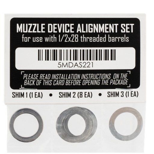 Rugged Suppressors Shim Kit 1/2x28- SA001