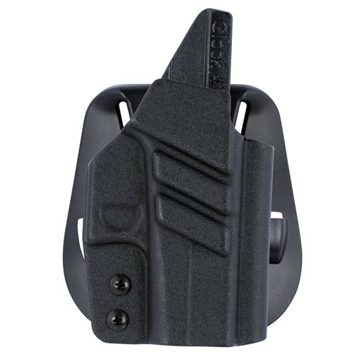 1791 Gunleather Kydex OWB Paddle HolsterGlock 43 Right Hand Black- TAC-PDH-OWB-GLOCK43-BLK-R