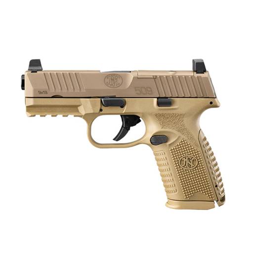 FN 509 Midsize MRD 509M 9mm Optic Cut FDE 4" Barrel 15 Round- 66-100741