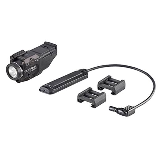 Streamlight TLR RM 1 500 Lumen With Red Laser Rifle Rail Mount CR123A Black Push Button and Remote Switch- 69445