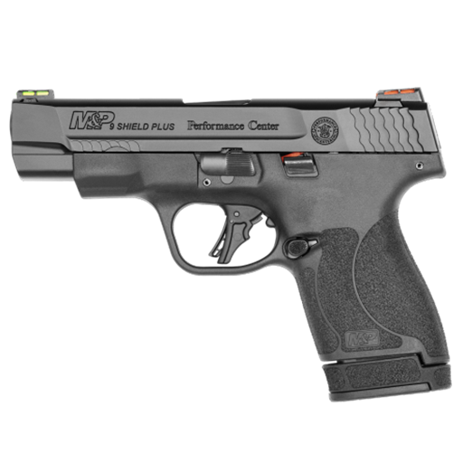 Smith & WessonM&P Shield Plus 9mm Performance Center No Safety Black 4" Barrel 10/13 Round - 13252