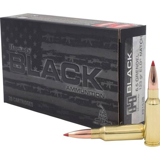 Hornady Black 6.5 Grendel 123 Grain ELD Match 20 Round Box- 81528