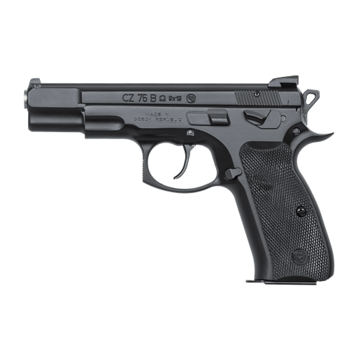 CZ75 Omega 9mm Convertible Decocker Black 4.6" Barrel 16 Round- 91136