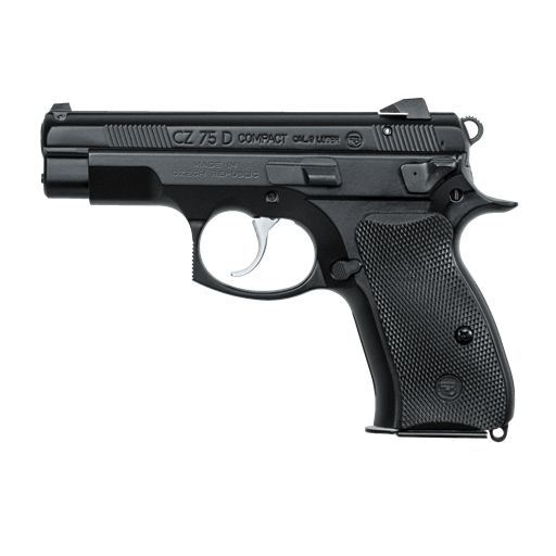 CZ75 D Compact PCR 9mm Decocker Black 3.75" Barrel 15 Round- 91194