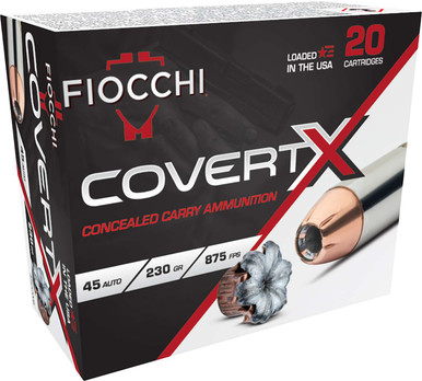 Fiocchi CovertX 45ACP 230GR - 20 Rounds