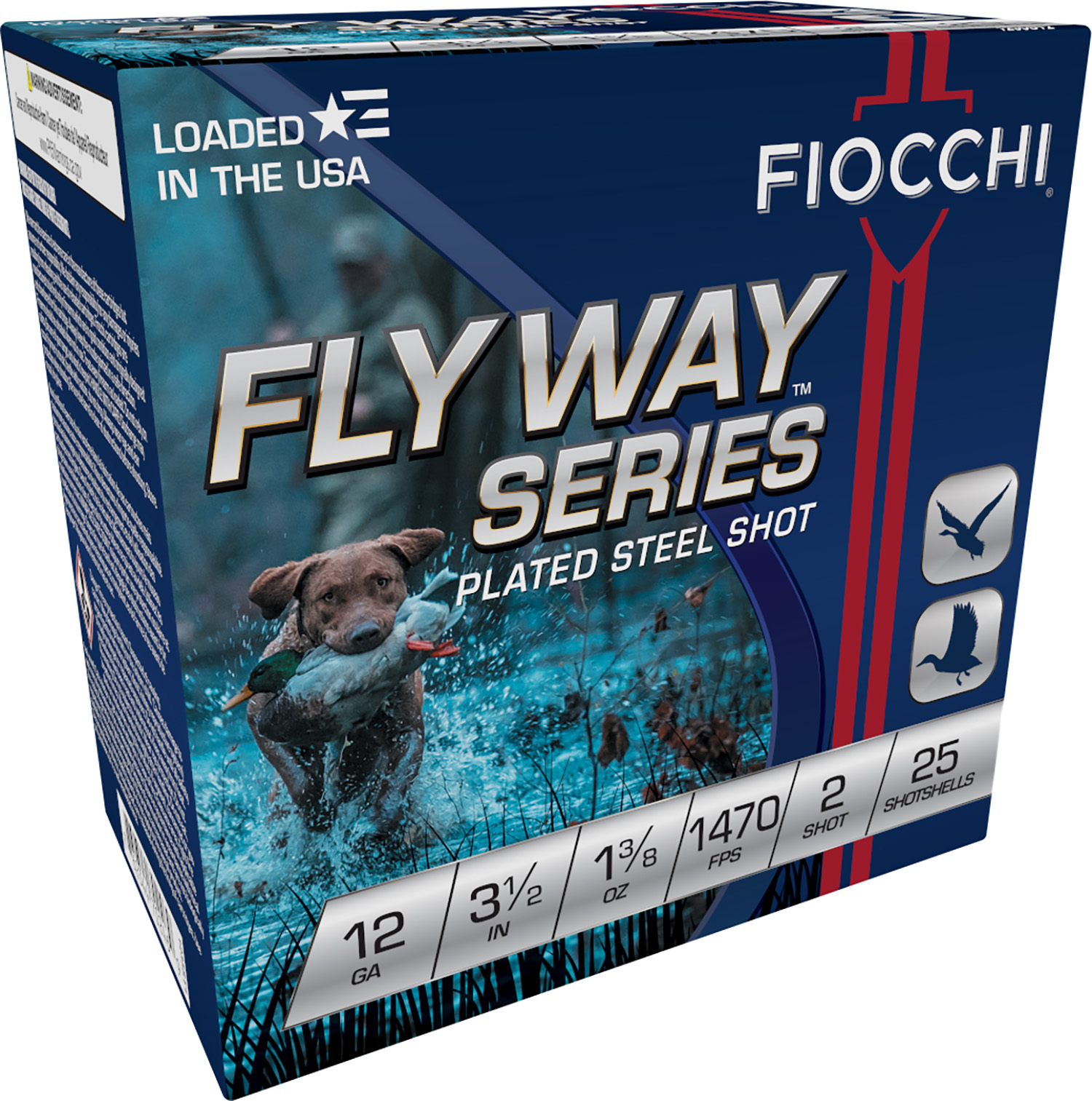 Fiocchi Flyway 12Gauge 3.50″ 1 3/8oz 2Shot 25 Per Box/10 Case