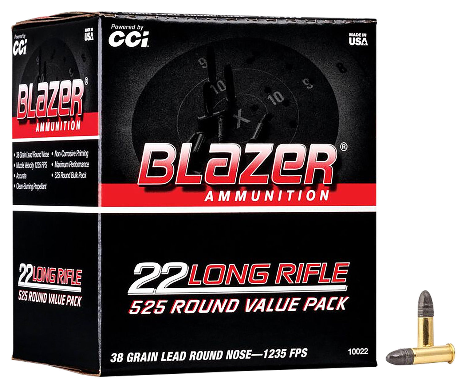 CCI Blazer .22 Long Rifle 38gr LRN Ammo 1235 FPS