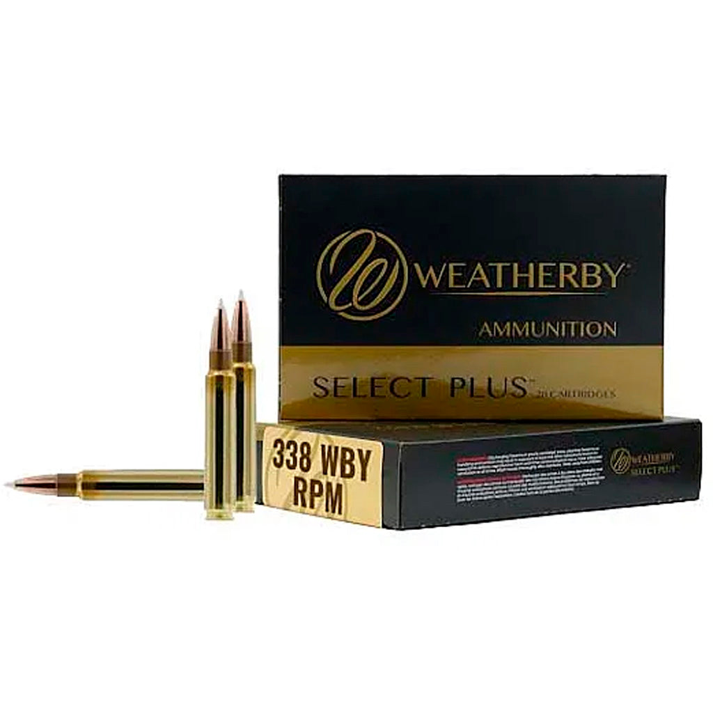 Weatherby .338 WBY RPM Select Plus 225gr Hornady Interlock Ammo 2800 FPS