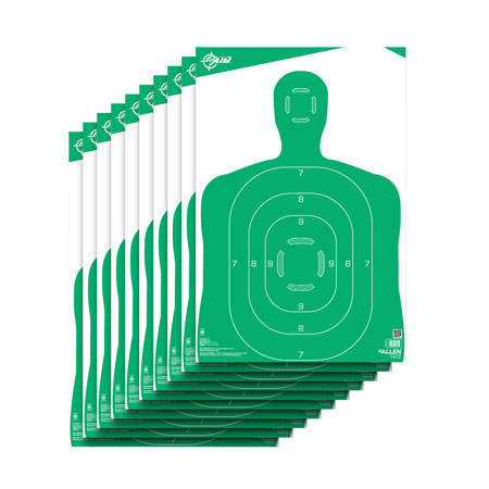 Allen Company, Silhouette Green/White 12″x18″ 10 Per Pack