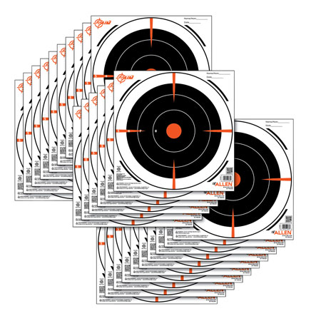 Allen Company, Bullseye Hanging 8″ x 8″ Black/Orange/ White 26 Per Pack